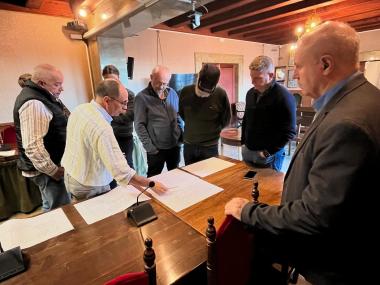 El Batle i els regidors de Cultura i Patrimoni es reuneixen amb la Societat Defensora Sollerense
