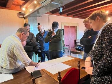 El Batle i els regidors de Cultura i Patrimoni es reuneixen amb la Societat Defensora Sollerense