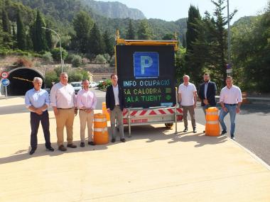 L’Ajuntament de Sóller col·labora amb el Consell de Mallorca en la posada en marxa del sistema de monitorització d’aparcaments 