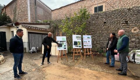 Visita a l’inici de les obres del refugi climàtic per a Ses Marjades