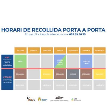 RECOLLIDA PORTA A PORTA SÓLLER