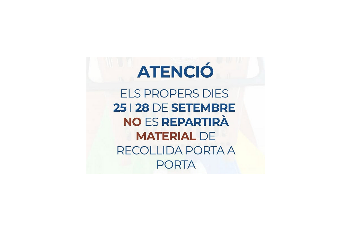 AVÍS IMPORTANT